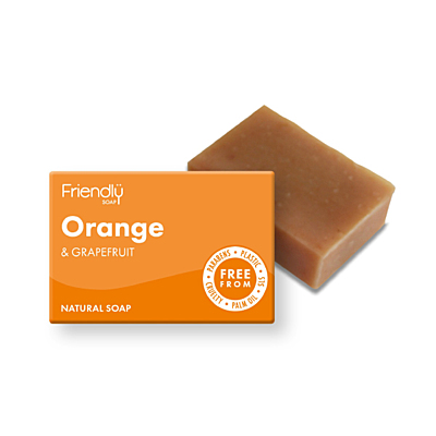 Friendly Soap přírodní mýdlo - Pomeranč a grep, 95 g