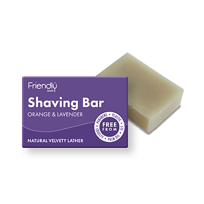 Friendly Soap přírodní mýdlo na holení pomeranč a levandule, 95 g
