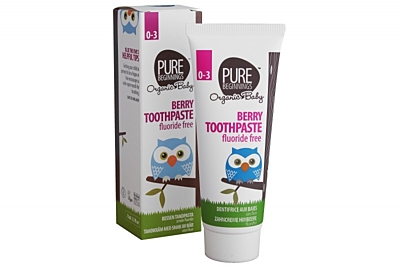 Zubní pasta pro miminka bez fluoridů, malinová příchuť, 75 ml