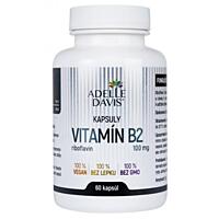 Adelle Davis Vitamin B2-riboflavin, 100 mg, 60 kapslí 