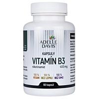 Adelle Davis Vitamin B3 - nikotinamid, 400 mg, 60 kapslí
