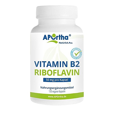 Vitamin B2 - Riboflavin 50 mg - 120 kapslí