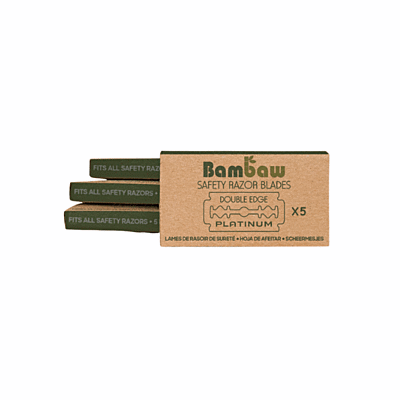 Bambaw náhradní žiletky pro holicí strojek, 5 ks