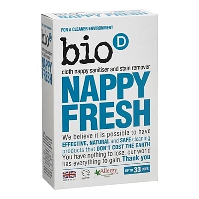 Bio-D Nappy Fresh - Dezinfekční prací prostředek na dětské plenky, prášek 500 g
