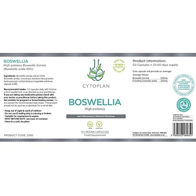 Cytoplan Boswellia kloubní výživa 400 mg, 60 vegan kapslí 2