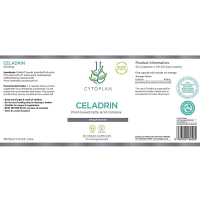 Cytoplan Celadrin rostlinná kloubní výživa 400 mg, 60 vegan kapslí 2