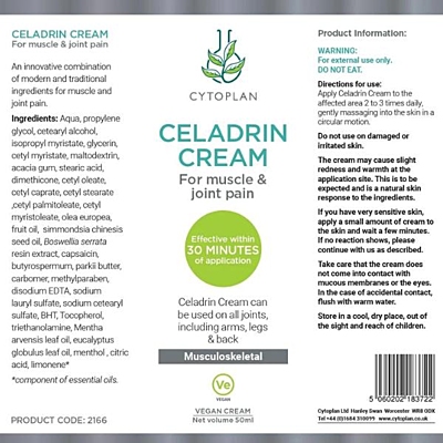 Cytoplan Celadrin krém pro lokální použití s dávkovačem, 50 ml 2
