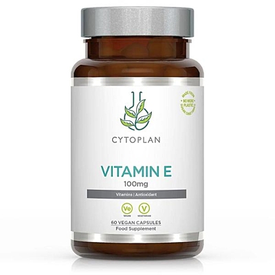 Cytoplan Vitamin E 100 mg, 60 vegan kapslí
