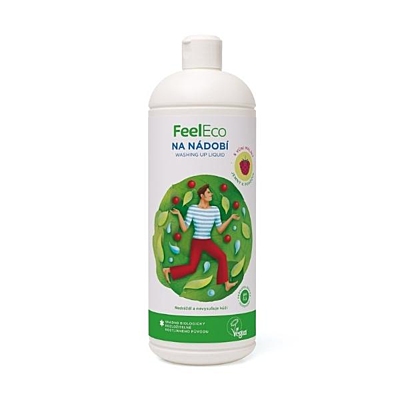 Feel Eco - Ekologický prostředek na mytí nádobí s vůní maliny, 1 l