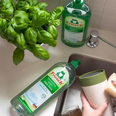 Frosch Ekologický prostředek na ruční mytí nádobí s Aloe Vera, gel 750 ml 2