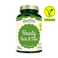 GreenFood Nutrition Beauty Hair & Skin krásné vlasy a pleť, 90 vegan kapslí