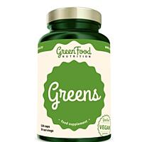 GreenFood Nutrition Greens - chlorella, spirulina, zelený ječmen, 120 vegan kapslí