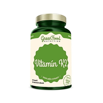 GreenFood Vitamín K2, 60 vegan kapslí