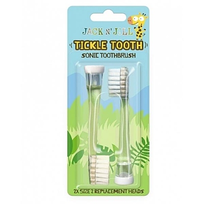 Jack N’ Jill Tickle Tooth náhradní hlavice na sonický zubní kartáček pro děti, 2 ks 2