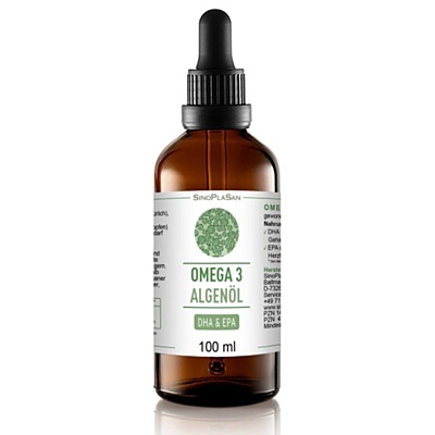 SinoPlaSan Omega 3 algae DHA+EPA olej, 100 ml