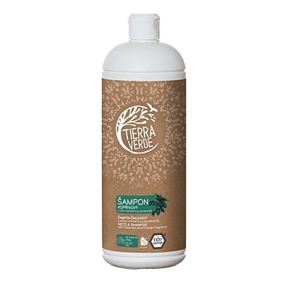 Tierra Verde Kopřivový šampon na mastné vlasy rozmarýn/pomeranč, 1000 ml