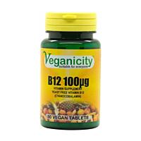 Veganicity vitamín B12 100µg (kyanokobalamín), 90 vegan tablet