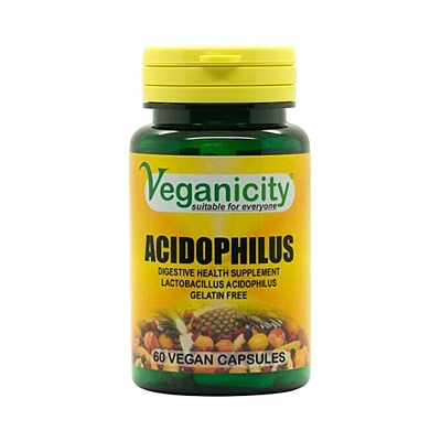 Veganicity Acidophilus - vegan probiotika pro zdravé trávení a imunitu, 60 kapslí