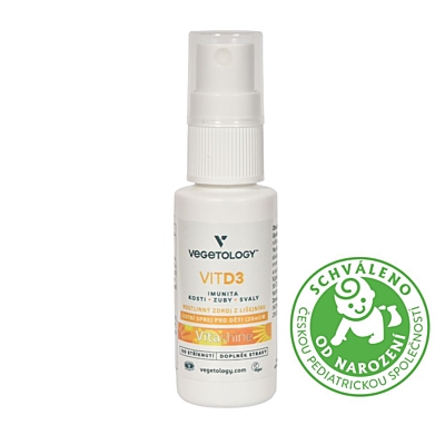 Vegetology Vit D3 1000IU, Vitashine ve spreji, 20 ml