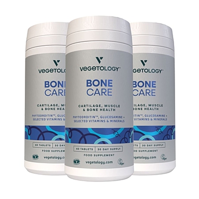 Vegetology Bone Care - Vitaminy na klouby a kosti, 60 tablet, sada 3 ks s dopravou zdarma