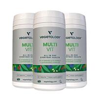 Vegetology MultiVit - Multivitamíny s minerály pro vegany, 60 tablet, sada 3 ks s dopravou zdarma