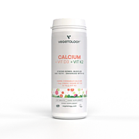 Vegetology Vápník + Vitamín D3 + K2, 60 žvýkacích tablet