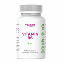 Vegmart Vitamín B6 12 mg, 90 kapslí