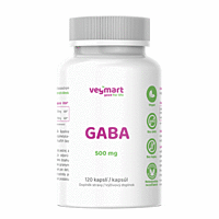 Vegmart GABA 500 mg, 120 kapslí