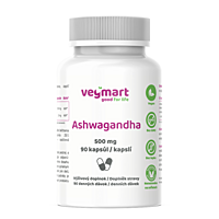 Vegmart Ashwagandha 500 mg, 90 kapslí