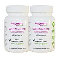 Vegmart Koenzým Q10 Extra Forte (ubiquinon) 200 mg, 90 kapslí (zvýhodněné 2-balení)