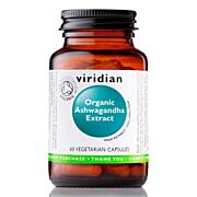 Viridian Ashwagandha (indický ženšen) organický extrakt, 60 kapslí
