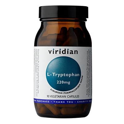 Viridian L-Tryptophan 220 mg, 90 vegan kapslí
