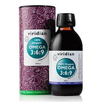 Viridian Omega 3 6 9 organický olej, vegan 200 ml