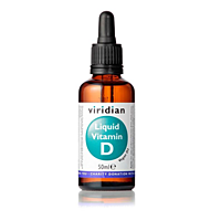 Viridian Tekutý vitamín D3 2000 IU, kapky 50 ml