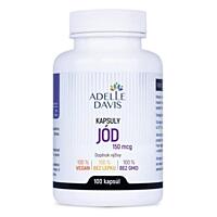Adelle Davis přírodní jód z řasy Kelp 150 mcg, 100 kapslí