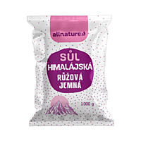 Allnature Jemná růžová himálajská sůl, 500 g