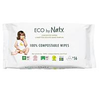 Eco by Naty vlhčené ubrousky Naty bez vůně, 56 ks