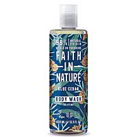 Faith for Men sprchový gel pro muže Modrý cedr, 400 ml