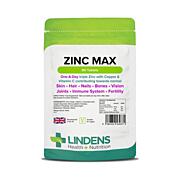 LINDENS Health + Nutrition Zinek Max (+Měď & Vitamín C), 90 tablet