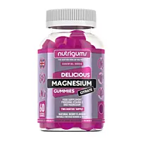 Nutrigums Magnesium Citrate (Citrát hořečnatý – žvýkací magnesium), 60 ks