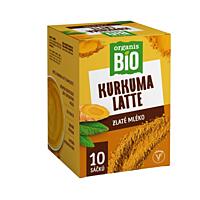 Organis Kurkumové latte BIO, 10 × 28 g