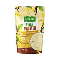 Organis Veganský protein s vanilkovou příchutí, 490 g