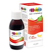 Pediakid Železo + B-komplex ve formě sirupu pro děti (banánová příchuť), 125 ml