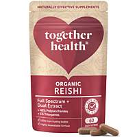 Together Health Reishi 800 mg – organický extrakt z celé plodnice, 60 kapslí