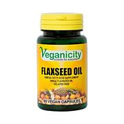 Lněný olej 500 mg - zdroj Omega-3, 6 a&nbsp;9, 60 kapslí