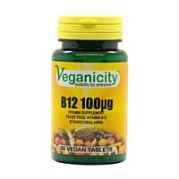 Veganicity vitamín B12 100µg (kyanokobalamín), 90 vegan tablet