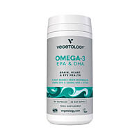 Vegetology Omega-3 EPA a DHA, Opti3 + vitamín D3, 60 kapslí