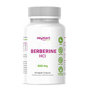 Vegmart Berberin HCl 500 mg, 60 kapslí.