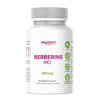 Vegmart Berberin HCl 500 mg, 60 kapslí.