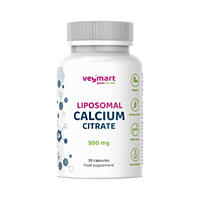 Vegmart Lipozomální vápník (Citrát vápenatý) 500 mg, 30 kapslí